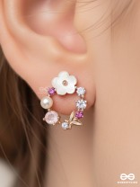 BUBBLE BLOOM – CUTE PINK CHARM EARRINGS