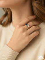 ECLIPSE – CONTRAST STONE ADJUSTABLE RING