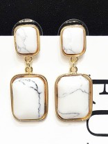 Golden Marvellous Marble Aliza Earrings