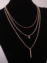 Forever upping the style game, multilayered dainty necklace