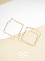 Eternally Stylish Golden Square hoops