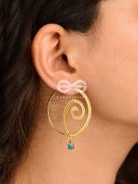 Twist and Twirl for the Hypnotic Girl Hoop Earrings