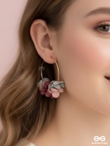 An Autumn Blend- Floral Delight Hoops- Multicolour