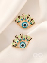 The Evil-Eye Protector Bedazzled Stud Earrings