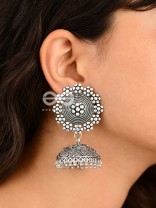 The Intricate Sun Jhumkas - Premium Statement Earrings