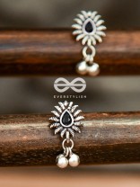 The Flared Droplet Studs (Onyx Black) - The Melodious Ghungroo Collection