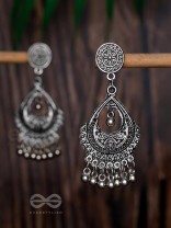 The Ethnic Intricate Delight - Oxidised Boho Earrings