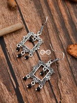 The Little Mirror frames -Black - Tiny Trinket Earrings