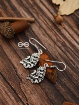 The Cute Little Peacock Hooks - Tiny Trinket Earrings