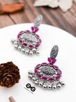 The Intricate Artistry (Hot Pink) - The Embellished Oxidised Collection
