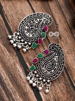The Vintage Motifs - Ruby Emerald - The Embellished Oxidised Collection