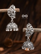 The Simply Artistic Peacock Jhumis