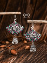 A Vintage Artwork (Ruby-Emerald) - The Embellished Oxidised Collection