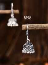 The Cute Little Intricate Floral Jhumkis- Tiny Trinket Earrings