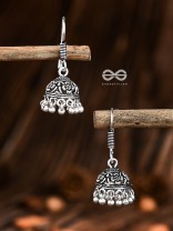 The Cute Little Intricate Floral Jhumkis- Tiny Trinket Earrings