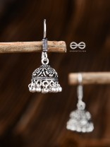 The Cute Little Intricate Floral Jhumkis- Tiny Trinket Earrings