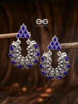 An Intricate Shimmer (Sapphire Blue) - The Embellished Oxidised Collection