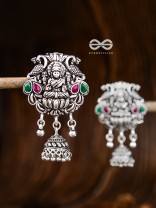 The Divine Goddess (Ruby-Emerald) - Embellished Oxidised Collection