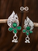 The Boho Peacocks (Emerald Green) - The Embellished Oxidised Collection