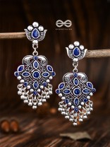 The Geometric Statement Makers (Sapphire Blue) - Embellished Oxidised Collection