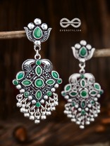 The Geometric Statement Makers (Emerald-Green) - Embellished Oxidised Collection