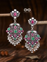 The Geometric Statement Makers (Emerald-Ruby) - Embellished Oxidised Collection