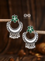 The Floral Moon - Emerald Green - The Embellished Oxidised Collection