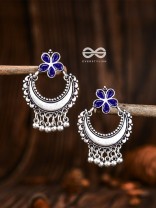 The Floral Moon - Sapphire Blue - The Embellished Oxidised Collection