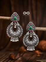 The Droplet Motifs - Ruby Emerald - The Embellished Oxidised Collection