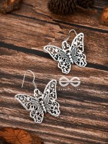 The Intricate Butterfly Danglers - Tiny Trinket Earrings