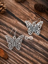The Intricate Butterfly Danglers - Tiny Trinket Earrings