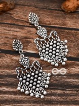 A Bohemian Mesh - Oxidised Boho Earrings