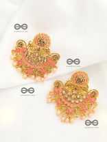 The Marvellous Meenakari Collection - Avani Earrings - Coral