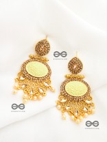 The Marvellous Meenakari Collection - Riva Earrings - Green