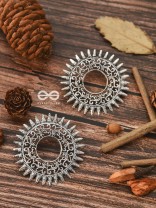 The Motif Sun Oxidised Boho Earrings