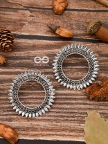The Bohemian Sun - Oxidised Boho Earrings