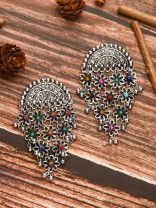 The Ethnic Ecstasy - Oxidised Boho Earrings