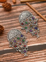 The Ethnic Ecstasy - Oxidised Boho Earrings