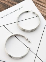The Layered Oversized Hoops - Silver