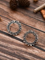 The Funky Florals - Oxidised Boho Studs