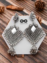 The Artistic Delight - Oxidised Boho Earrings