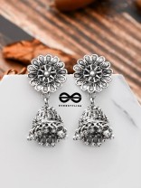 The little floral Jhumki - Tiny Trinket Earrings