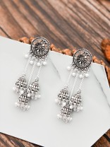 An Intricate Delight - Triple Boho Jhumkis