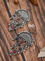 The Ethnic Ecstasy - Oxidised Boho Earrings