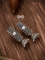 The Bohemian Heart Jhumkis - Tiny Trinket Earrings