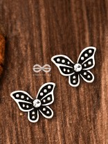 The Little Shimmery Butterfly Studs - Tiny Trinket Earrings