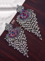 The Bohemian Jhaalar Statement Makers (Multicolour) - The Embroidered Oxidised Collection