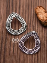 The Little Bohemian Drops - Oxidised Boho Earrings
