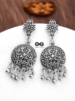 The Little Floral Motif Danglers - Tiny Trinket Earrings