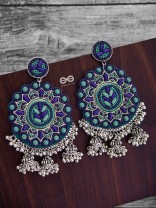 The Stunning Jaw-Droppers (Blue) - Embroidered Oxidised Collection